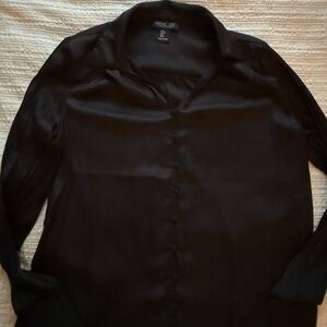 Rachel Zoe Black Button Down Shirt